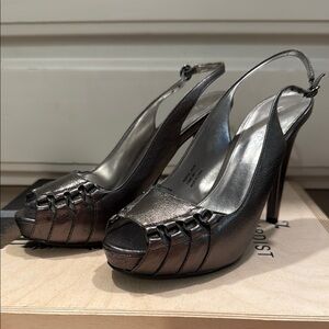 Elegant Black Slingback Heels